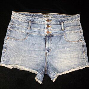 Refuge High Rise Cut Off Jean Shorts 14